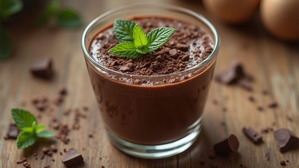 mousse-de-chocolate-com-hortela-fresca-simples-refrescante-e-irresistivel