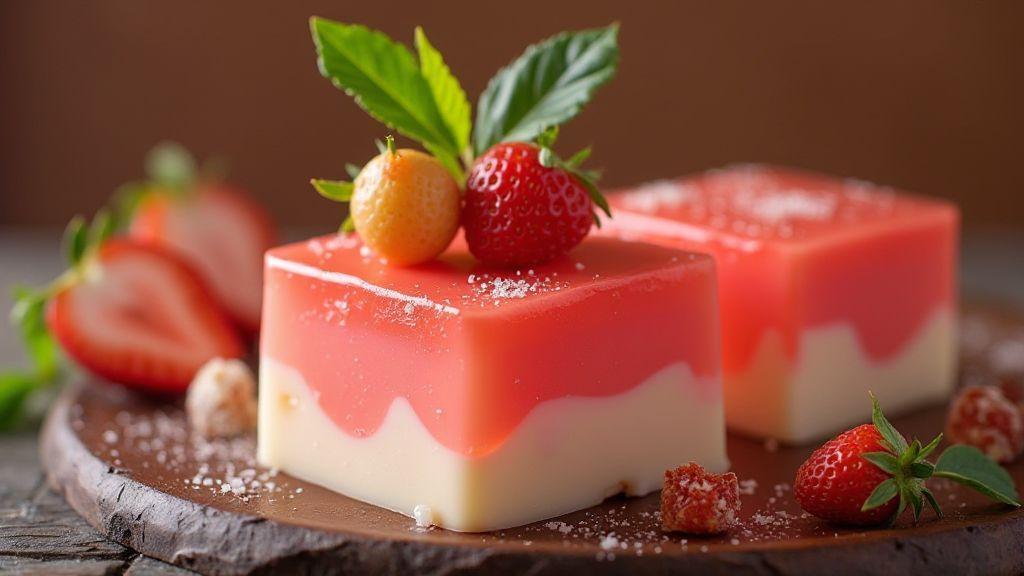 gelatina-de-morango-com-creme-de-leite-cremosa-e-suave-pratica-e-sem-forno-em-camadas-faceis